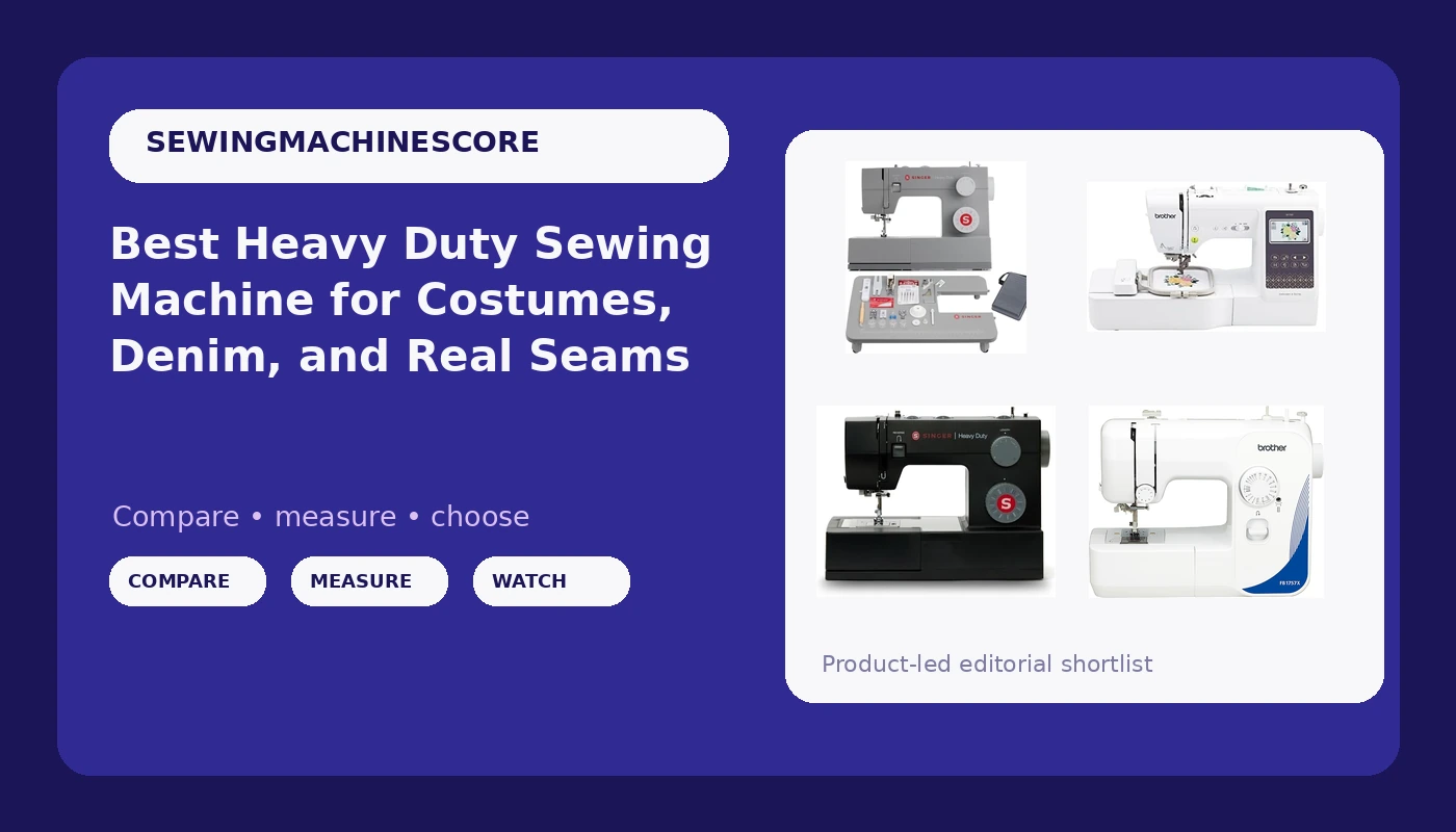 Best Heavy Duty Sewing Machine for Costumes, Denim, and Real Seams