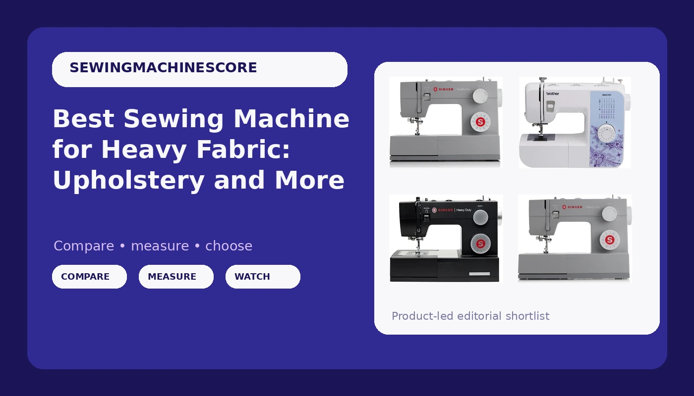 Best Sewing Machine for Heavy Fabric: Upholstery and More - SewingMachineScore review with measurements and honest opinion