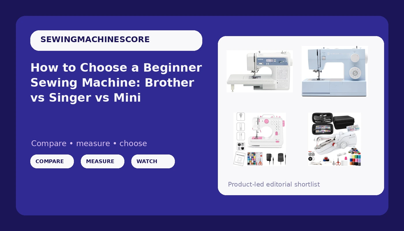 How to Choose a Beginner Sewing Machine: Brother vs Singer vs Mini