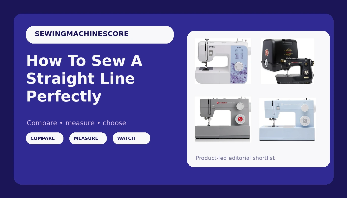 How To Sew A Straight Line Perfectly - SewingMachineScore review with measurements and honest opinion