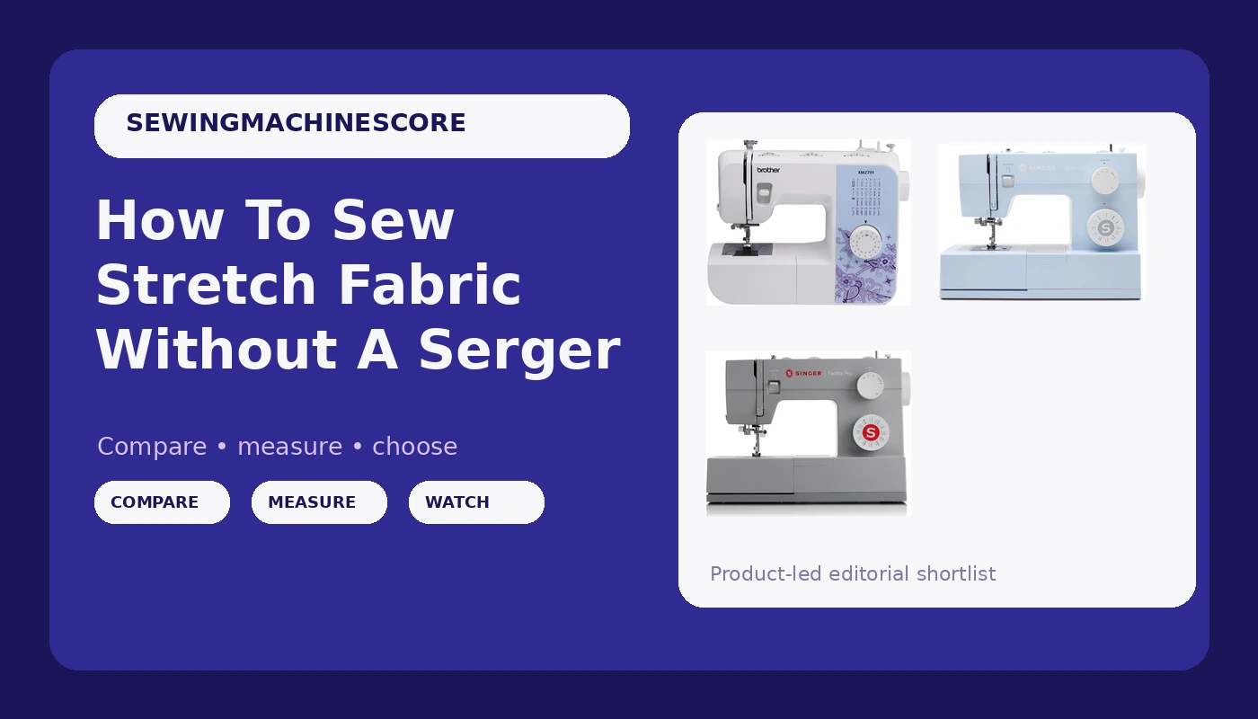How To Sew Stretch Fabric Without A Serger - SewingMachineScore review with measurements and honest opinion