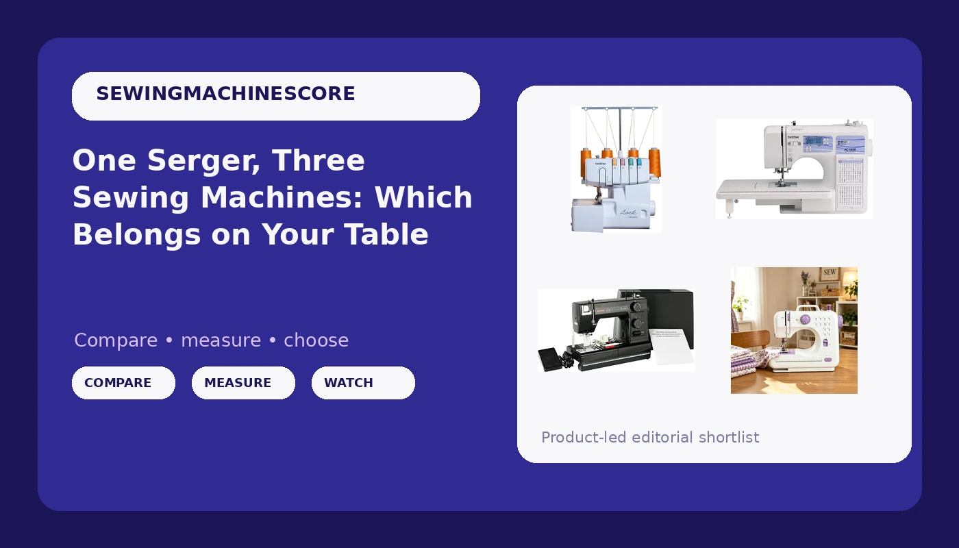 One Serger, Three Sewing Machines: Which Belongs on Your Table