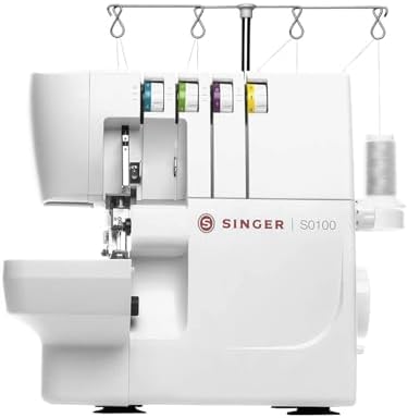 SINGER® S0100 High Speed Serger Overlock Machine, 2-3-4 Thread Capability