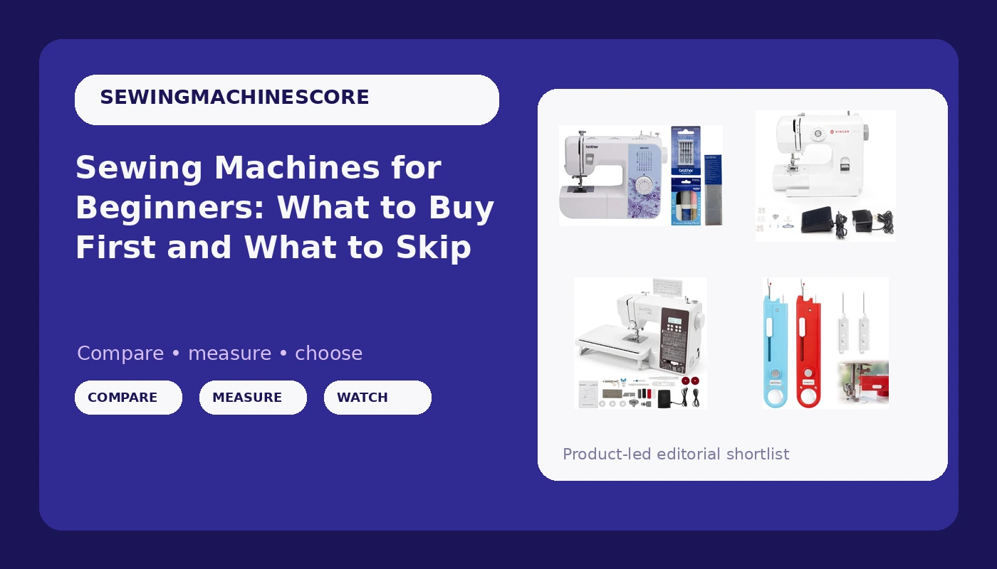 Sewing Machines for Beginners: What to Buy First and What to Skip
